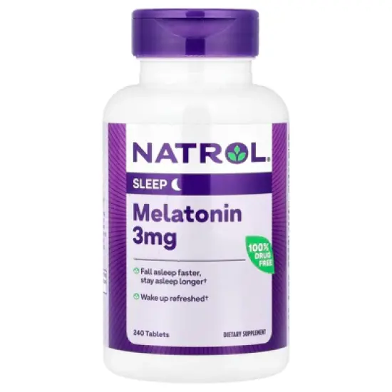 Natrol Melatonin, 3 mg, 240 Tablets image {4}