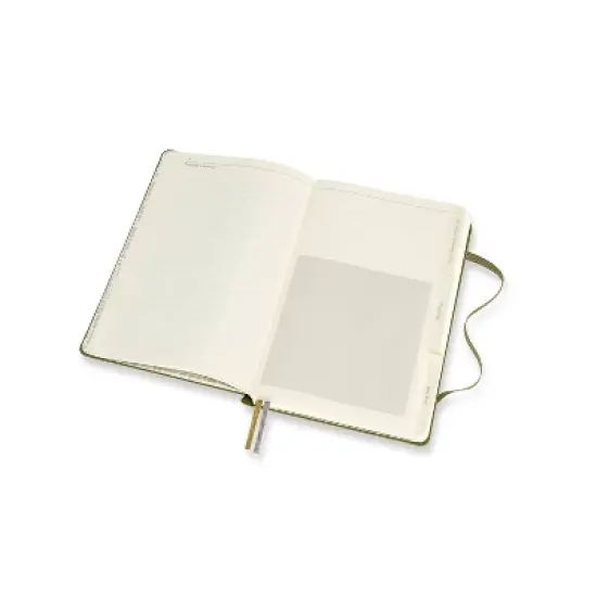 Moleskine Guided Journal 5.12"x8.25" Travel: Hard Cover, Acid-Free Paper, Elastic Closure, 400 Pages, Green image {4}