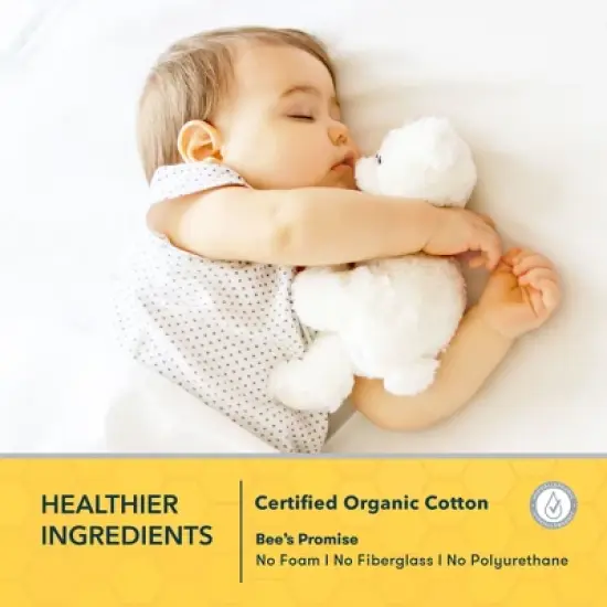 Nature Bee Organic's Ultra Breathable 2-Stage Crib & Toddler Mattress image {2}