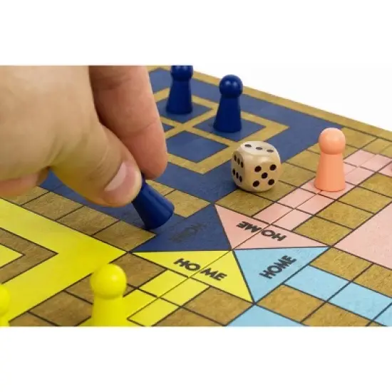 Professor Puzzle USA, Inc. Pachisi | Classic Wooden Family Board Game image {3}