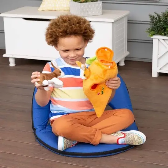 HearthSong Plush Bunny Portable Play Set with Carrot Home and Two Bunnies image {4}