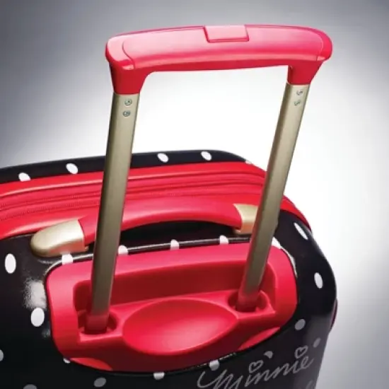 American Tourister Minnie Mouse Bow Hardside Large Checked Spinner Suitcase - Red image {5}