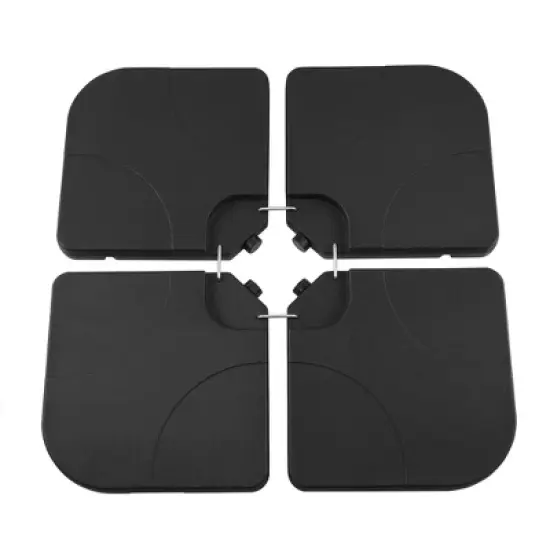 VECELO 10ft Offset Hanging Patio Umbrella with UV Protection Waterproof for Outdoor/Garden/Lawn, 8 Sturdy Ribs, Handy Crank&Cross Base, Red/Tan/White image {16}