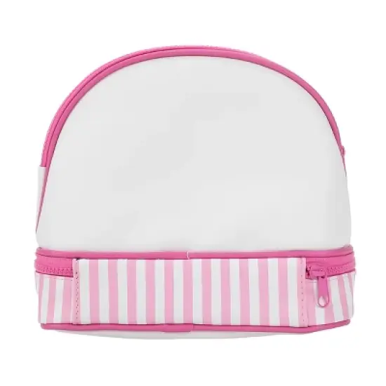 Hello Kitty Big Face Pink Zippered Dome Cosmetic Case image {2}