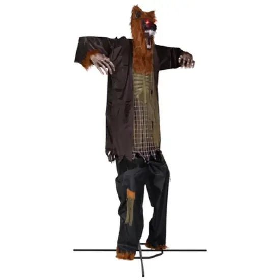 Northlight Huge Lighted and Animated Talking Werewolf Commercial Outdoor Halloween Decoration - 12' image {5}