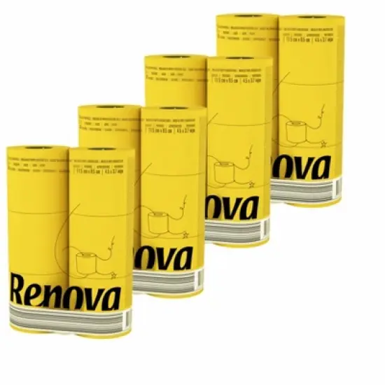 3-Ply 140-Sheet Yellow Toilet Paper Bright Decorative Bulk Sandalwood-Scented Rolls image {10}