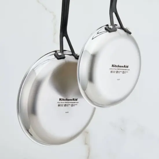 KitchenAid 10" 5-Ply Clad Stainless Steel Induction Frying Pan Silver image {3}