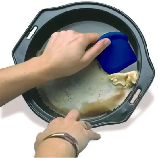 Norpro 3-piece My Favorite Nylon Pot and Pan Food Scraper Set - Blue, Green & Red image {3}