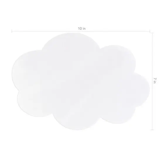 Pacon&reg; Self-Stick Dry Erase Clouds, White, 7" x 10", 10 Count image {1}