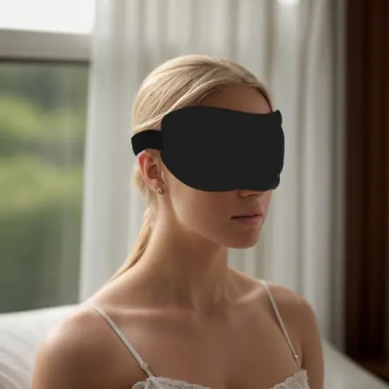 Unique Bargains Soft Square Style 3D Sleep Mask 1 Pc image {1}