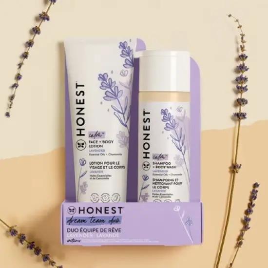 The Honest Company Calm Shampoo + Body Wash and Lotion Duo - Lavender - 18.5 fl oz image {3}