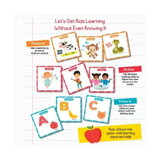 Briarpatch Criss-Cross Applesauce Board Game: Creative Thinking Educational Game for 2-4 Players, Includes Cards & Sticks image {7}