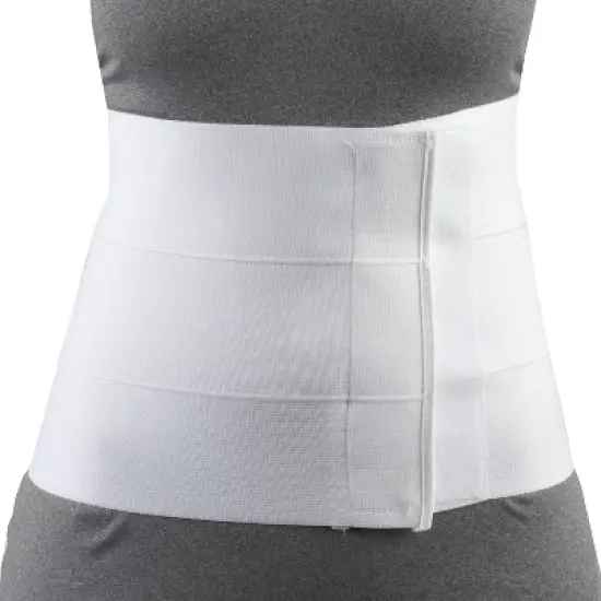 OTC Abdominal Binder for Women, Three-Panel Body, 9-Inch Elastic, White image {3}