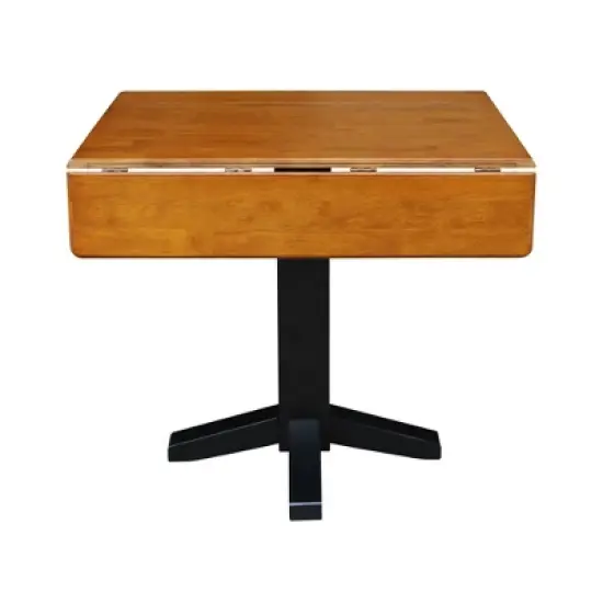 36" Sanders Square Dual Drop Leaf Dining Table - International Concepts image {7}