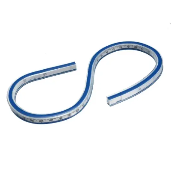 Unique Bargains Design Graphics Garment Design Flexible Plastic Metal Curve Ruler image {4}