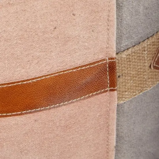 Cotton Pouf Featuring A Screenprinted Bicycle Illustration With Script - Olivia & May image {5}