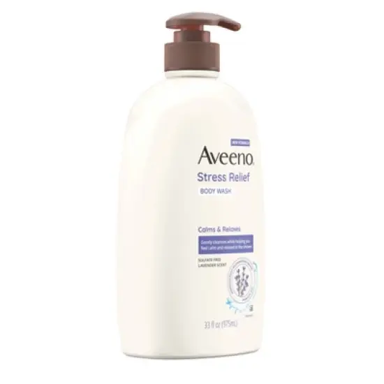 Aveeno Stress Relief Body Wash with Lavender & Chamomile - 33 fl oz image {5}