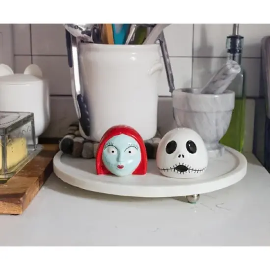 Silver Buffalo Disney The Nightmare Before Christmas Jack and Sally Salt and Pepper Shaker Set image {8}