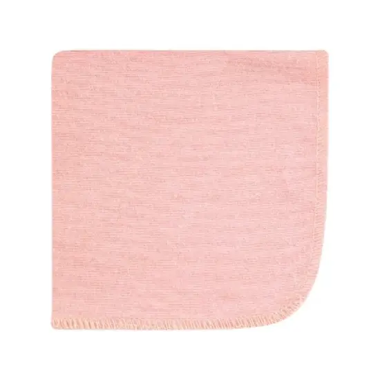 Hudson Baby Infant Girl Flannel Cotton Washcloths, Pink Dainty Floral 12 Pack, One Size image {5}