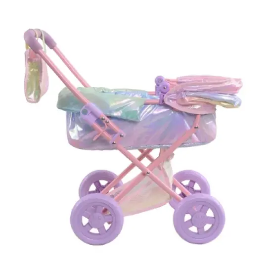 Olivia's Little World Baby Doll Stroller Buggy Pram Iridescent Color OL-00017 image {9}