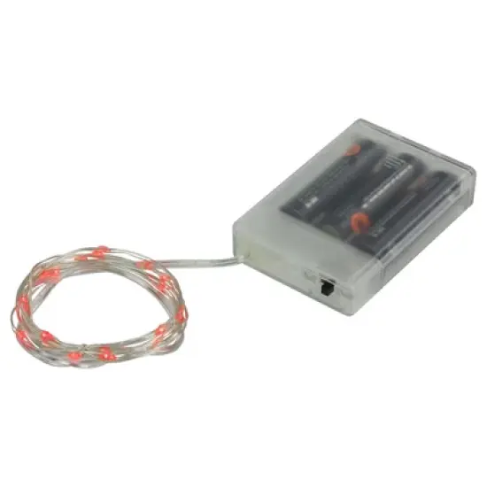 Northlight 20-Count Red LED Micro Fairy Christmas Lights - 6ft, Copper Wire image {5}