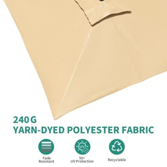 10ftx10ft Cantilever Patio Umbrella with Base,umbrella outdoor patio, 360 Rotation image {4}