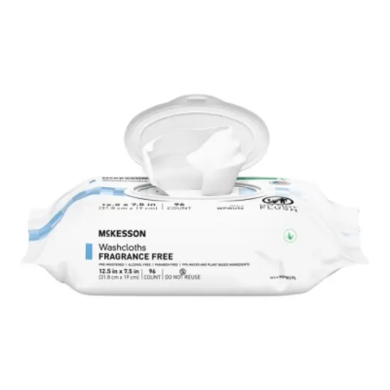 McKesson Personal Cleansing Wipe Unscented Soft Pack, Alcohol & Paraben-Free, Snap Lid, 96 Wipes per Pack image {2}
