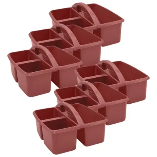 Teacher Created Resources&reg; Plastic Storage Caddy, Deep Rose, Pack of 6 image {4}