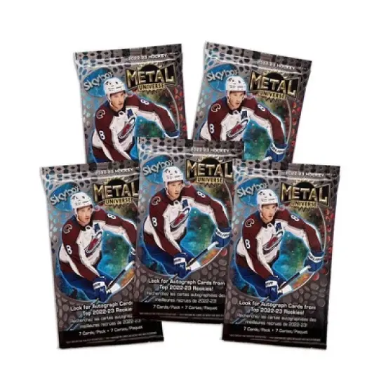 2022-23 Upper Deck NHL Skybox Metal Universe Hockey Trading Card Blaster Box image {2}