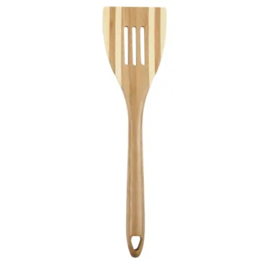 Core Kitchen Pro Chef Beige Bamboo Slotted Spatula L-12.01 W-3.15 H-0.59 image {1}