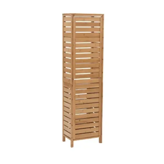 Bracken Tall Cabinet Natural - Linon image {6}