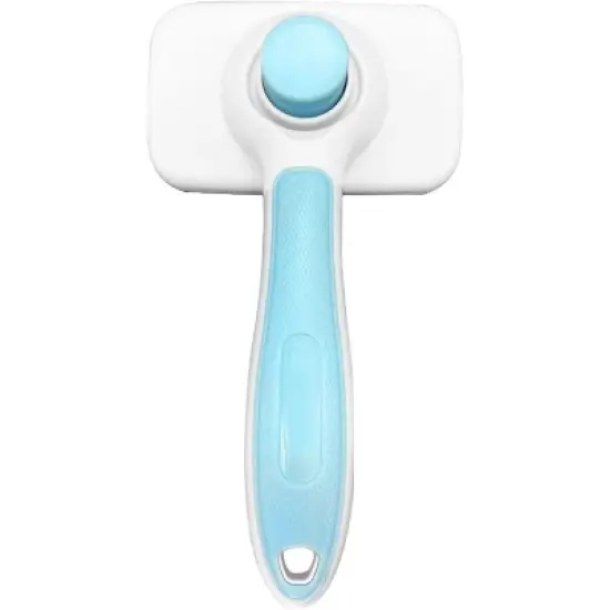 BABYYER Self Cleaning Slicker Brush for Dogs & Cats,Skin Friendly Pet Grooming Deshedding Tool, Puppy Brush for Long Haired Pets, Pet Supplies image {4}