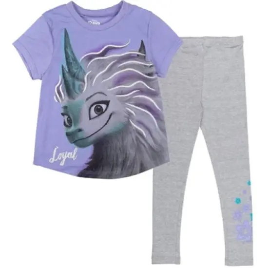 Disney Vampirina Raya and the Last Dragon Princess Lion King Winnie the Pooh Girls T-Shirt and Leggings Outfit Set Toddler image {10}