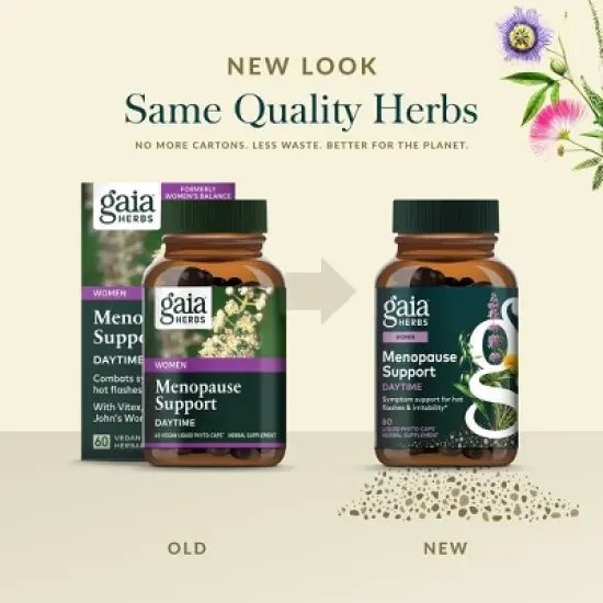 Gaia Herbs Menopause Support Daytime - Helps Maintain Healthy Hormone Balance and Well-Being for Women - 60 Vegan Liquid Phyto-Capsules image {5}