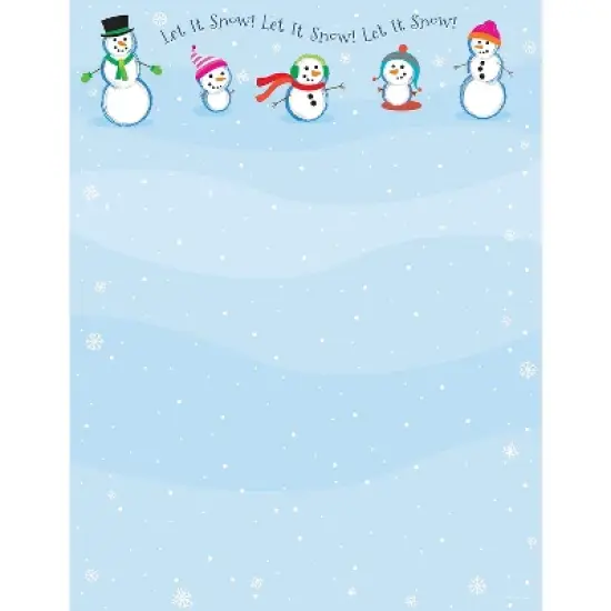 Great Papers! Let It Snowmen Letterhead 80/Pack 2014054 image {1}