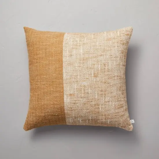 18"x18" Vertical Color Block Square Throw Pillow - Hearth & Hand&trade; with Magnolia image {5}