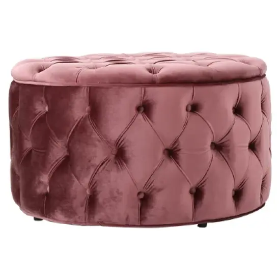 Zelfa New Velvet Ottoman - Christopher Knight Home image {5}