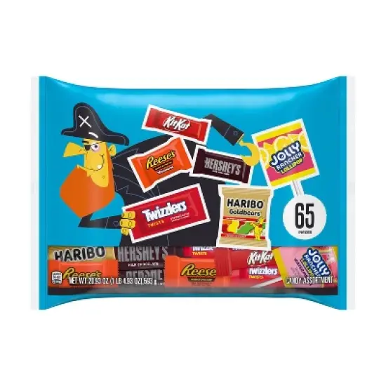 HERSHEY'S Chocolate and Sweets Assorted Halloween Candy Miniatures - 20.93oz/65pc image {1}