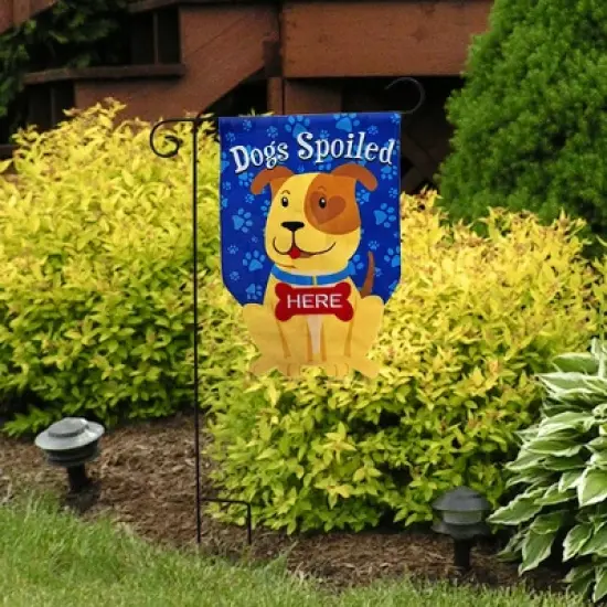 Briarwood Lane Everyday Burlap Garden Flag 12x18 For Outdoor Spoiled Pup Garden Flag Flags For Outside image {3}