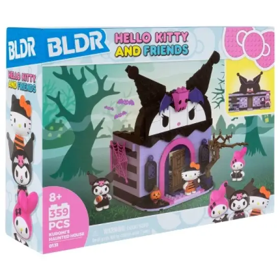 Hello Kitty Medium Playset & 2_1.5" Figures Sanrio Medium Building Set - Kuromi's Haunted House image {2}