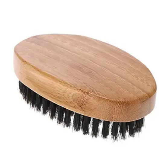 Kitcheniva Men's Boar Hair Beard Brush With Soft Bristle image {2}