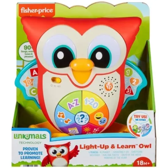 Fisher-Price Linkimals Light Up & Learn Owl Interactive Musical Learning Toy image {5}