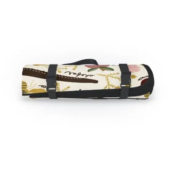 Marni Honey Bear Bee Shofar Pomegranate Apple Picnic Blanket - Deny Designs image {1}