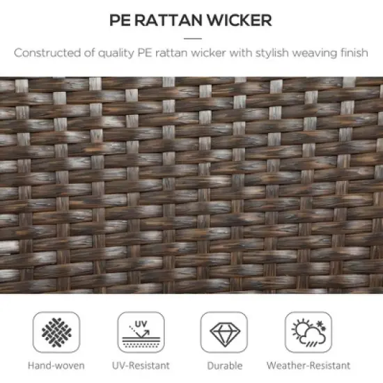 Resenkos Outdoor Dining Room Chairs, Patio Kitchen Chairs,4 PE Rattan Outdoor Dining Chairs with Cushions, Blue Blue, 22" x 23.5" x 37.5" image {3}