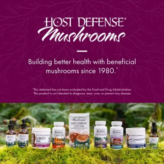 Host Defense Turkey Tail Mushroom Powder - Digestive Health & Immune Support - 3.5 oz (66 Servings)* image {6}