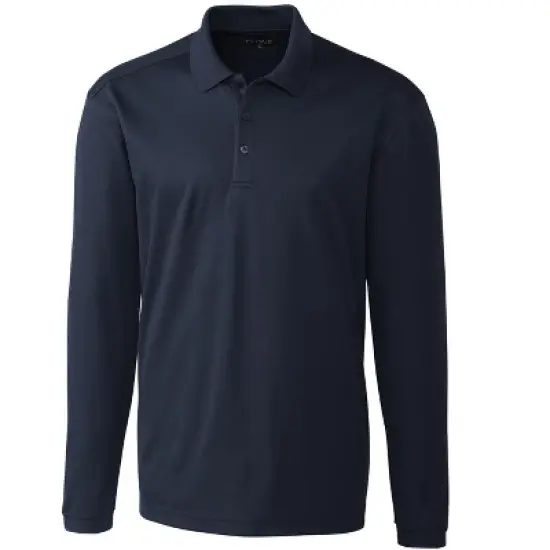 Clique Spin Eco Performance Pique Long Sleeve Mens Polo image {4}