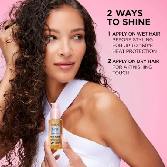 L'Oreal Paris EverPure Bond Repair Hair Oil-in-Serum and Heat Protectant - 1.6 fl oz image {4}