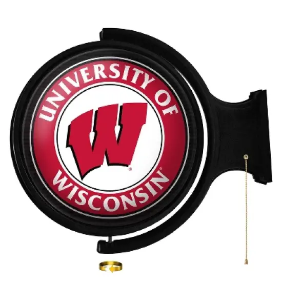 University Original Round Rotating Lighted Wall Sign image {100}