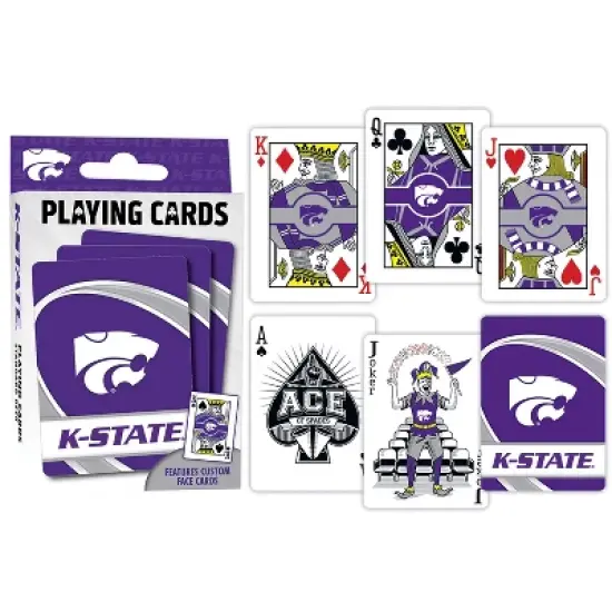 MasterPieces Officially Licensed NCAA Kansas State Wildcats Playing Cards - 54 Card Deck for Adults image {3}