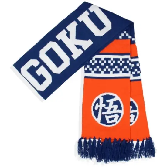 Dragon Ball Z Anime Son Goku Knit Scarf Blue image {3}